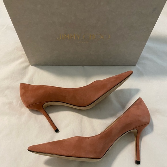 Jimmy Choo Love 85 Pump in Rosewood Suede sz38.5 - Picture 5 of 10